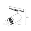 Moderne-spot-beige-voor-railsysteem-1-fase-GU10-70mm---Iconic-Jeana-Luxe