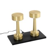 Set-mit-2-goldenen-RGBW-wiederaufladbaren-Tischleuchten---Isobel