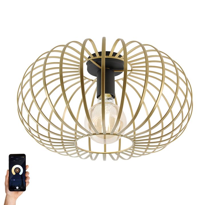 Smart Deckenleuchte Gold 39 cm inkl. Wifi G95 - Johanna