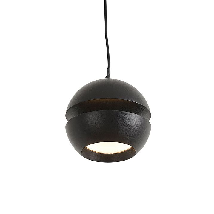 Moderne skinnesystem med 3 Easylift pendellamper svart 1-fase - Slimline Tira