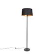 Candeeiro-de-pé-moderno-preto-com-cúpula-preta-45-cm---Simplo