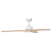 Ventilatore-da-soffitto-bianco-con-stampa-legno-132-cm-con-LED-dimmerabile-con-telecomando---Joly