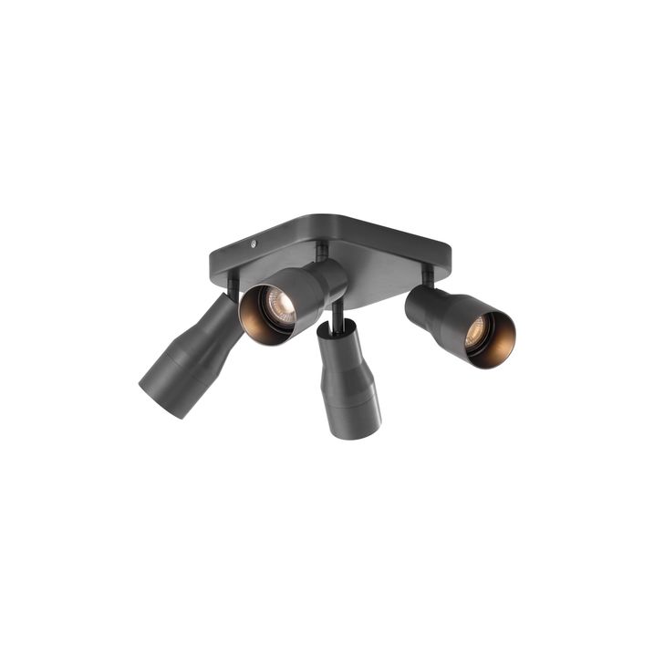 Spot encastré carré GU10 50 mm 4 lumières - Stanley