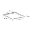 Taklampe-hvit-40-cm-inkl.-LED-4-trinns-dimmbar---Liv