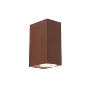 Sett-med-4-vegglamper-rustbrun-2-lys-IP44---Baleno-I