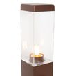 Lámpara-de-exterior-marrón-óxido-45-cm-con-enchufe-IP44---Malios