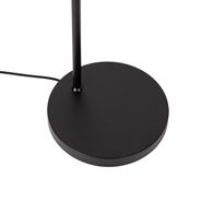 Lampada-da-terra-smart-nera-con-ottone-e-vetro-ambrato-con-WiFi-G95---Zuzanna