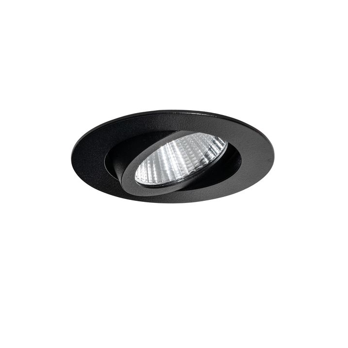 Infälld spotlight svart 6,8 cm inkl. LED 545 lm dimbar IP65 - Gaius
