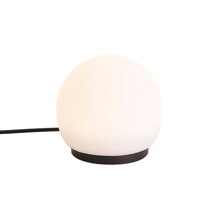 12V-System schwarz 7m mit 3 Aussenleuchten weiss 12cm inkl. LED IP44 - Voltaire Luno