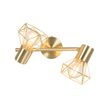 Foco-Art-Déco-de-latón-inclinable-y-giratorio-de-2-luces---Mosh