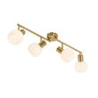 Takspotlight-guld-med-opalglas-4-ljus-justerbar---Anouk