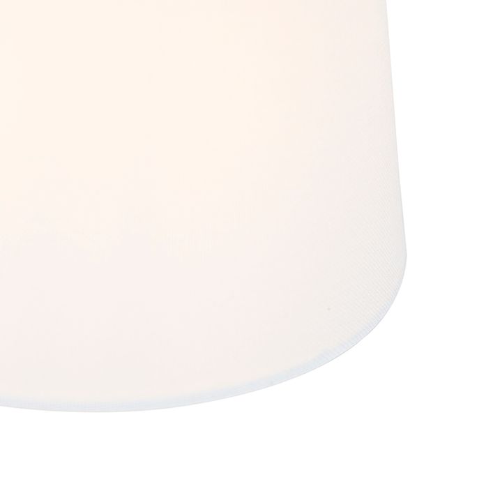 Klasická stolní lampa bronzová s bílým stínítkem - Ashley