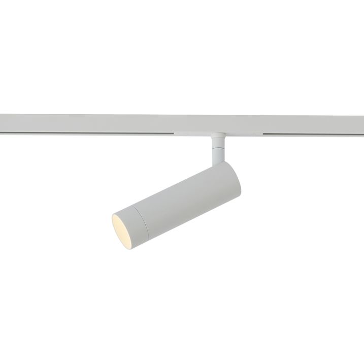 Foco moderno branco para sistema de calha monofásico GU10 35mm - Slimline Uzzy