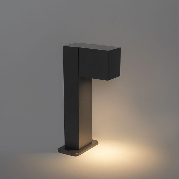 Industriële staande buitenlamp donkergrijs 30 cm IP44 - Baleno
