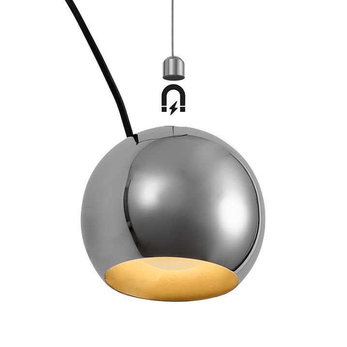 Design függőlámpa króm 1-fázisú sínrendszerhez - Slimline Sara