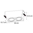 Set-van-3-inbouwspots-zwart-GU10-AR111-trimless-2-lichts---Oneon