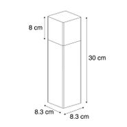 Lampada-da-esterno-a-stelo-nera-con-opalino-bianco-30-cm---Denmark
