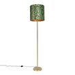 Vloerlamp-messing-met-pauw-kap-40-cm---Simplo