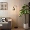 Design Floor Lamp Black with Smoke Glass - Ana