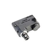 Lampă-suspendată-de-design-neagră-cu-adaptor-de-șină-trifazat---Tubo