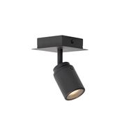 Faretto-da-bagno-nero-quadrato-IP44-con-Wifi-GU10-incluso---Ducha