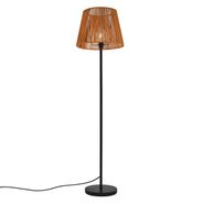 Buiten-vloerlamp-zwart-met-kap-oranje-touw-IP44---Virginia-Jayla