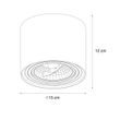 Set-of-4-Modern-Ceiling-Spotlights-White-Rotatable-and-Tiltable-AR111---Rondoo-Up