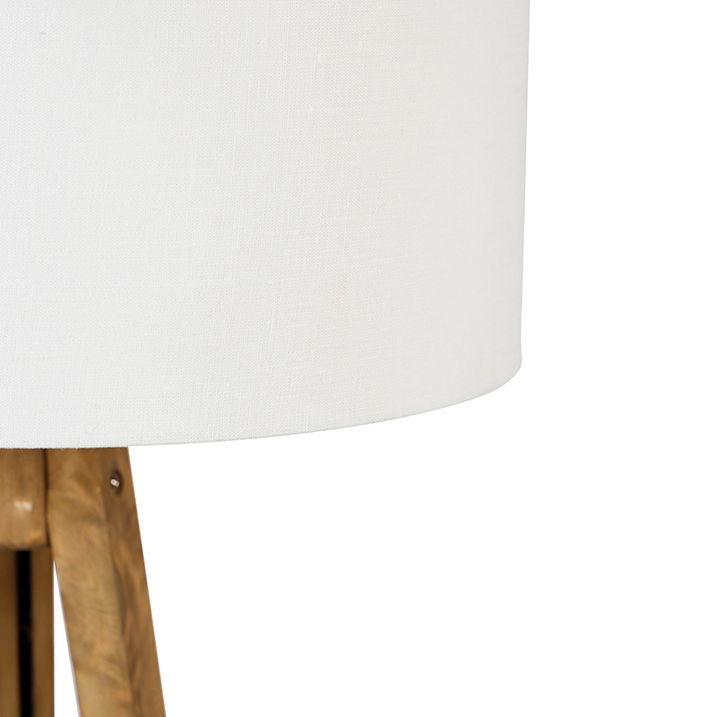 Trípode rústico de madera vintage con pantalla blanca de 50 cm - Tripod Classic