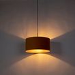 Melna-piekaramā-lampa-ar-dzeltenu-samta-abažūru-ar-zeltu-50-cm---Combi