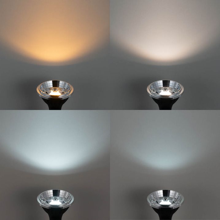 Pametni ugradni reflektor crni bez okvira 2-svetla uklj. 2 Wifi GU10 70mm - Oneon