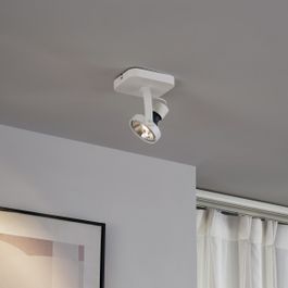 Spot de plafond design blanc GU10 70mm rotatif et inclinable - Vo