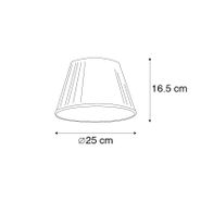 Pleated-Lampshade-White-Round-Angled-25/15/16.5