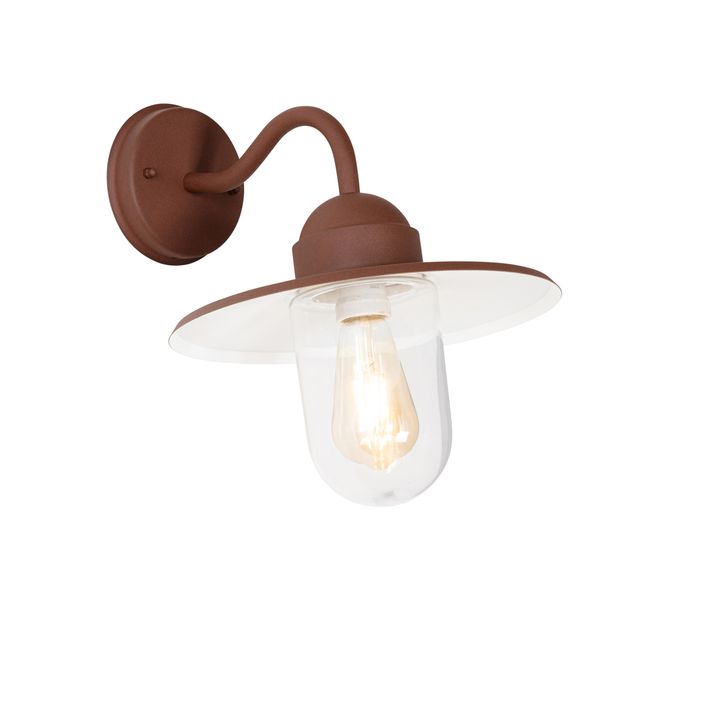Applique d'extérieur moderne marron rouille IP44 - Kansas