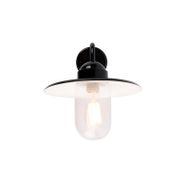 Moderne-utendørs-vegglampe-sort-IP44---Kansas