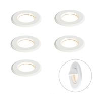Sett-med-5-moderne-innfelte-spotter-hvit-inkl.-LED-IP67---Linsey