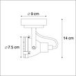 Faretto-Smart-marrone-ruggine-con-WiFi-GU10---Sorra