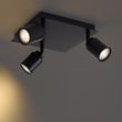 Moderne-spot-zwart-vierkant-3-lichts-IP44---Ducha