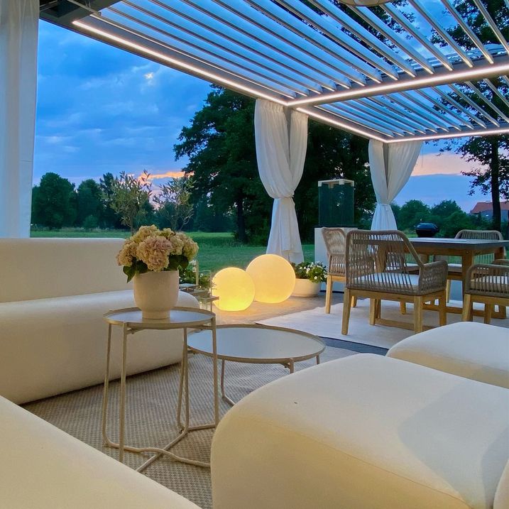 Moderna spoljna lampa bela 45 cm IP65 - Nura