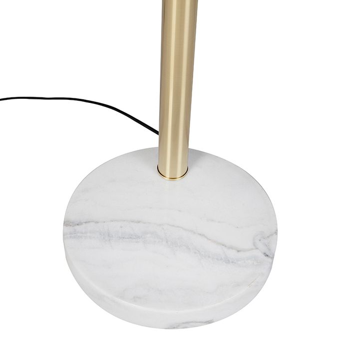 Art Deco Floor Lamp Gold 5-Light - Sixties Marmo