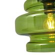Suspension-rétro-noire-avec-verre-vert-4-lumières---Denise
