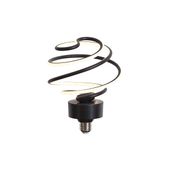 E27 LED dekoratyvinė lemputė juoda spiralė 6W 370 lm 3000K