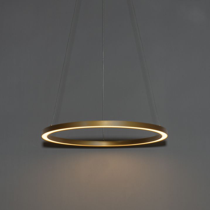 Zlaté závěsné svítidlo 60 cm vč. LED 3-stupňové stmívatelné - Girello