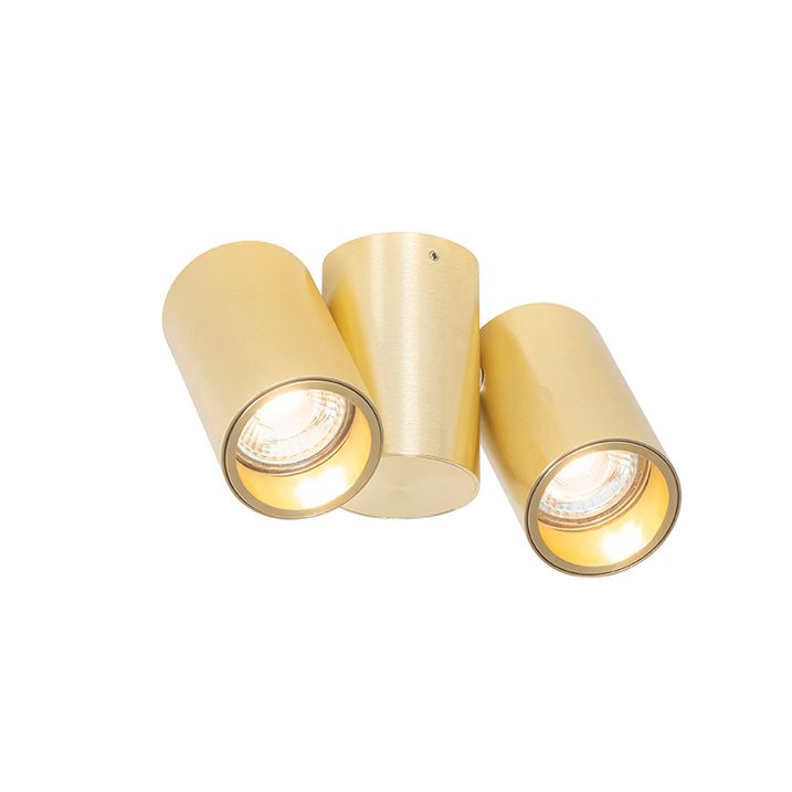 Design spotlight brass 2-light adjustable - Michael