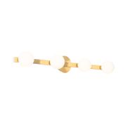 Moderne-taklampe-messing-IP44-4-lys---Cederic