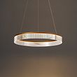 Sodobna-viseča-svetilka-medenina-78cm-vklj.-LED-3-stopenjsko-zatemnjevanje---Anello-Chandelier