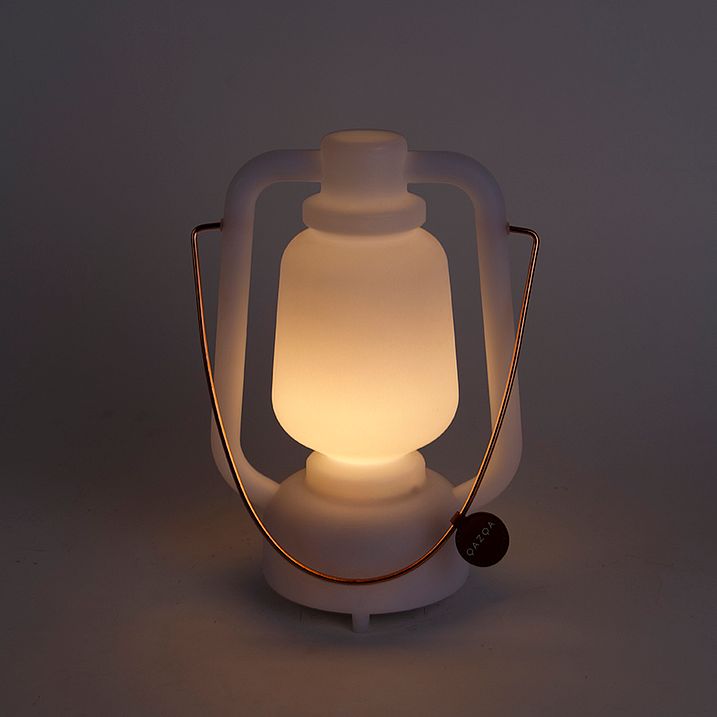Stolní lampa bílá IP44 vč. Bluetooth reproduktoru - Storm Music