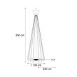 Buiten-kerstboom-250cm-incl.-LED-RGB-met-afstandsbediening-IP44---Nagi