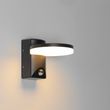 Vonkajšia-nástenná-lampa-čierna-vrátane-LED-IP54-senzor-pohybu---Esmee