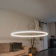 Lampada-a-sospensione-di-design-bianca-80-cm-con-LED-dimmerabile-a-3-livelli---Anello