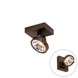 Faretto di design bronzo scuro girevole e inclinabile - Go